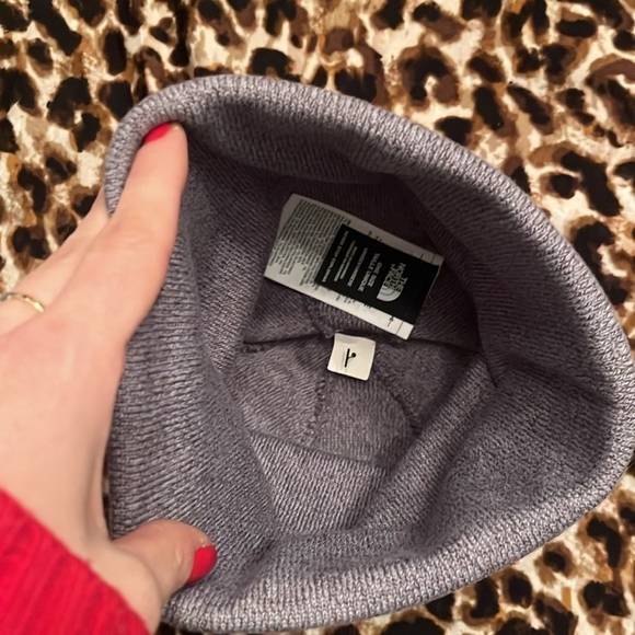 Brand New The North Face Dockworker Recycled Beanie Gray Knit Hat Embroidered - Picture 9 of 15